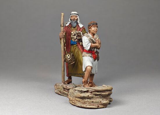 Abraham and Isaac Climb the Mountain