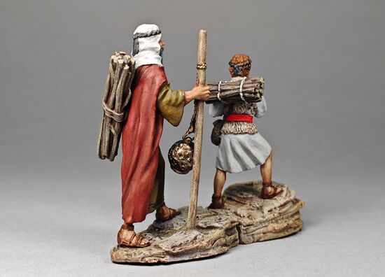 Abraham and Isaac Climb the Mountain