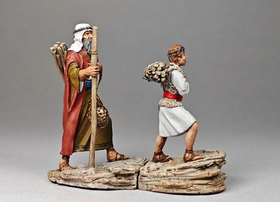 Abraham and Isaac Climb the Mountain