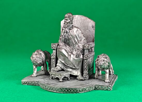 King Solomon on the throne