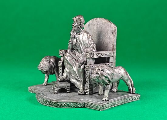 King Solomon on the throne