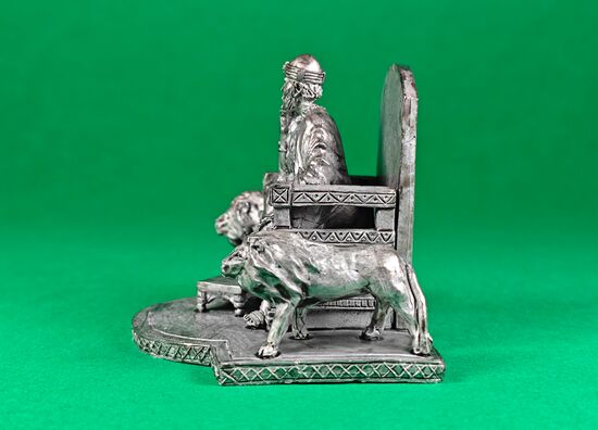 King Solomon on the throne