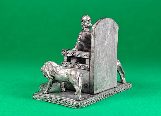 King Solomon on the throne