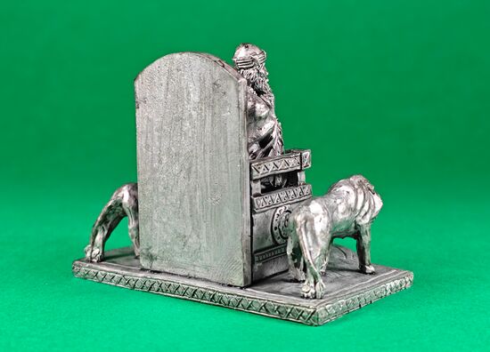 King Solomon on the throne