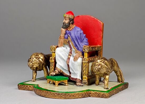 King Solomon on the Throne of Israel
