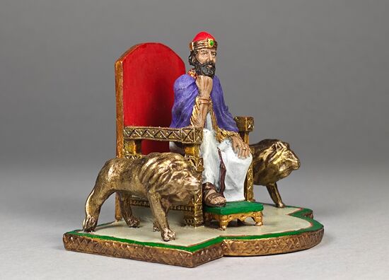 King Solomon on the Throne of Israel