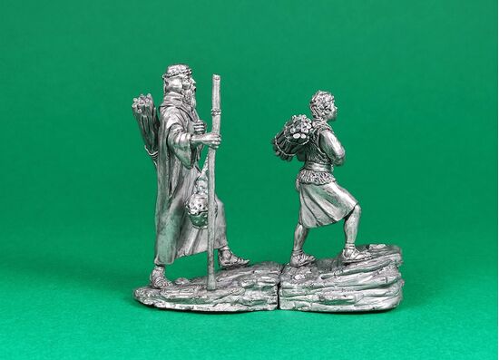 Abraham and Isaac climb the mountain