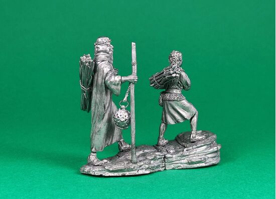 Abraham and Isaac climb the mountain