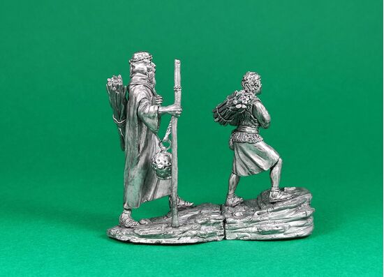 Abraham and Isaac climb the mountain