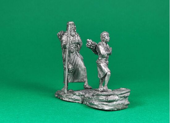 Abraham and Isaac climb the mountain