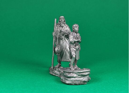 Abraham and Isaac climb the mountain