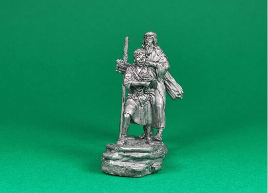 Abraham and Isaac climb the mountain