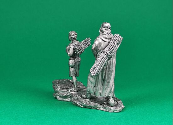 Abraham and Isaac climb the mountain