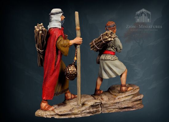 Abraham and Isaac Climb the Mountain