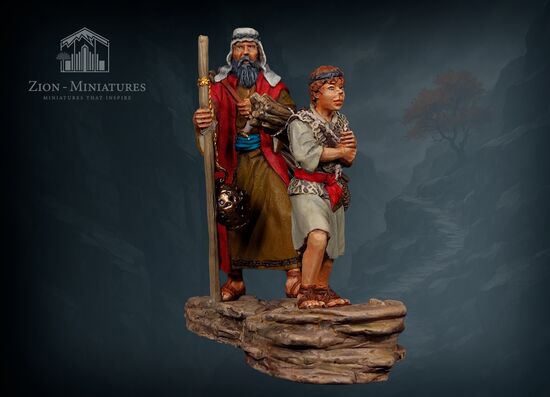 Abraham and Isaac Climb the Mountain