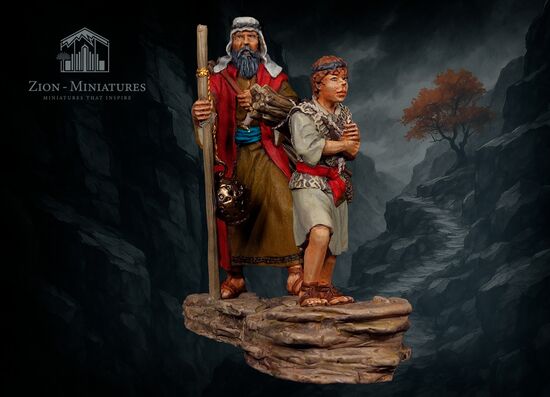 Abraham and Isaac Climb the Mountain