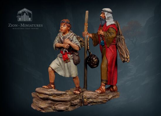 Abraham and Isaac Climb the Mountain