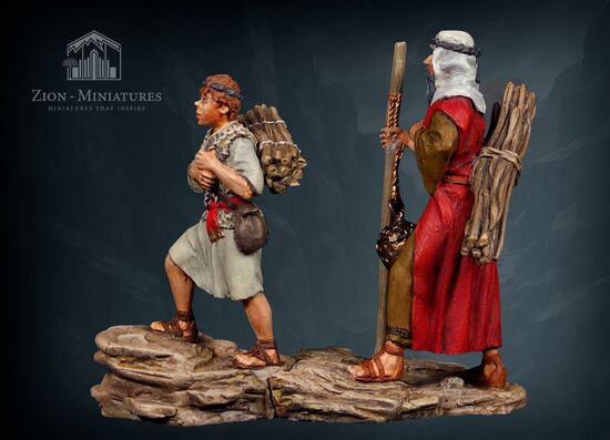 Abraham and Isaac Climb the Mountain